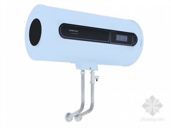太阳热水器资料下载-家用热水器3D模型下载