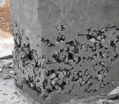 混凝土强度不合格处理方法资料下载-混凝土五大施工常见缺陷、原因及处理方法！