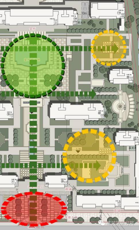 建筑地图分析资料下载-PS建筑分析图学习