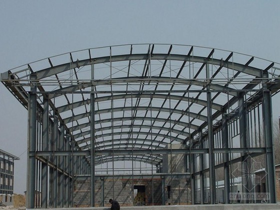 60米厂房钢结构图资料下载-[天津]钢结构厂房及办公楼监理大纲（流程图）