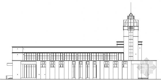 建筑施工图文化长廊设计资料下载-某四层文化广场建筑施工图