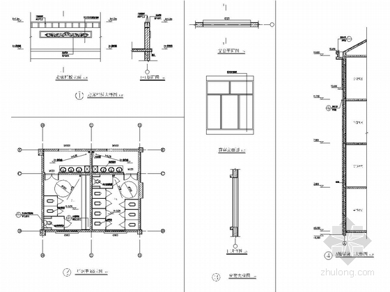四层框架结构学校教学楼建筑结构全套图-墙身详图