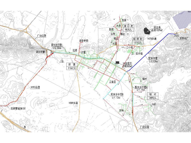 临时应急救援资料下载-[广东]最新2017年博罗县龙华镇村村通自来水工程施工组织设计及方案（包括安全文明、施工临时用电、应急救援方案）