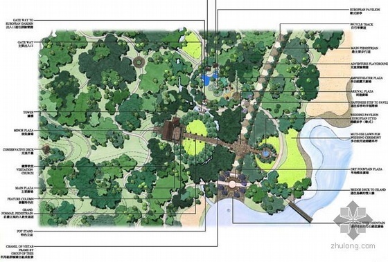 贝尔高林的浙江公园规划方案