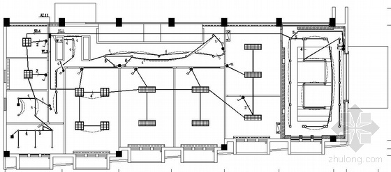检察院荣誉室装修图资料下载-南京某检察院二层值班室改造工程电气图纸