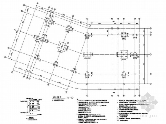 部分手算工程计算书资料下载-[江苏]地上三层钢框架结构售楼处结构施工图（含部分手算计算书）
