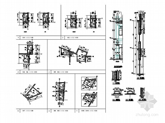 [内蒙古]两层框架涂料外墙大型商场建筑施工图-两层框架涂料外墙大型商场建筑详图