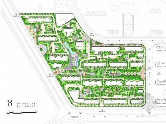 小区景观方案文本资料下载-[辽宁]魅力居住小区景观概念方案设计文本