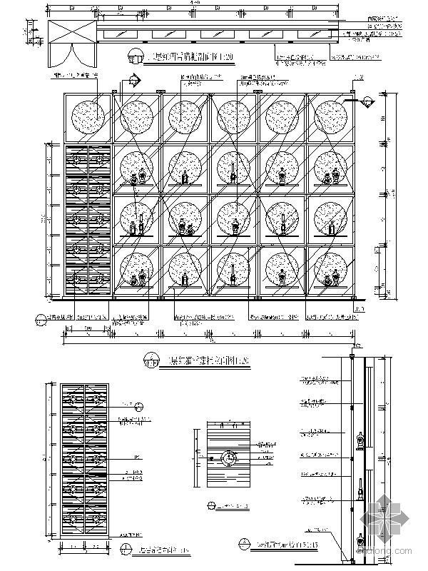 雪茄柜cad详图资料下载-红酒雪茄柜详图