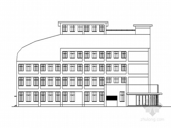 施工图识读类课程资料下载-[都江堰市]某五层图书馆建筑施工图（课程设计）