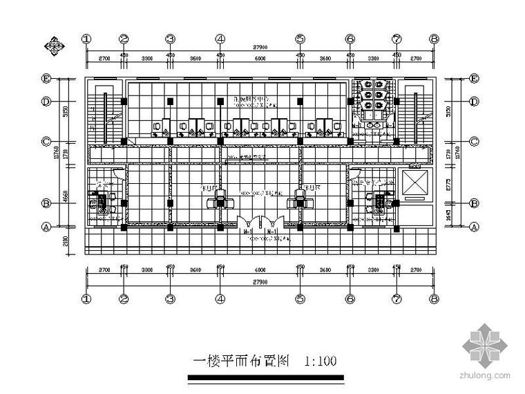 广东地税局风味餐厅资料下载-[株洲]某地税局办公空间毕业设计