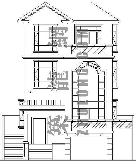 别墅小区建筑施工图资料下载-某别墅建筑施工图A型