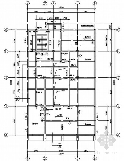 小木桩景观施工图资料下载-四层砖混改造为内框结构施工图(松木桩)