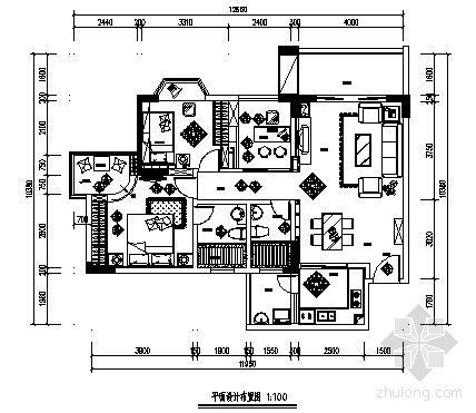 家装楼板CAD施工图资料下载-名景阁家装施工图