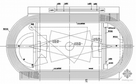 体育场栏杆施工图资料下载-某体育学院体育场建筑施工图