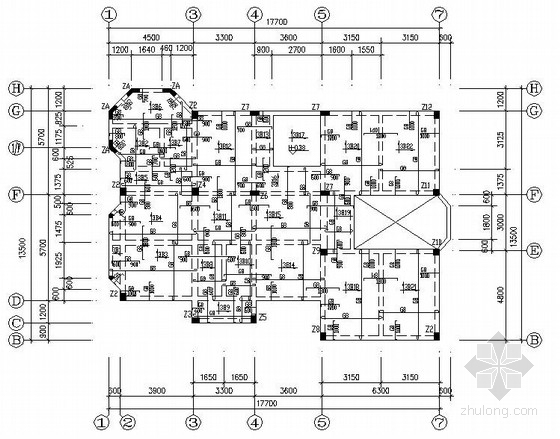 4层框架别墅结构施工资料下载-两层框架别墅结构施工图