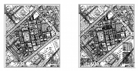 大学校园规划dwg资料下载-武汉某大学校园近期规划图