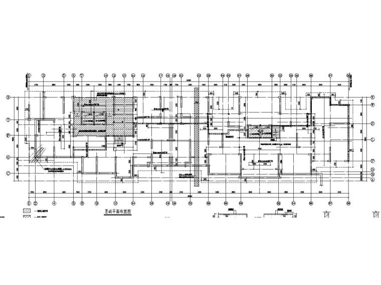 cfg桩复合地基基础资料下载-24层剪力墙结构住宅楼结构图（CFG复合地基）