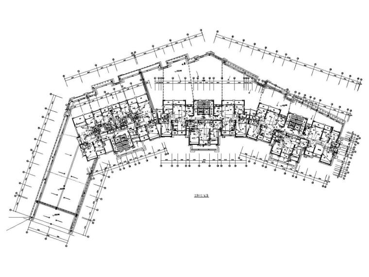 [湖南]新月半岛住宅小区建筑群含地库电气施工图-照明平面图