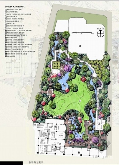 古典园林庭园的设计方案资料下载-[北京]酒店庭院环境景观初步设计方案