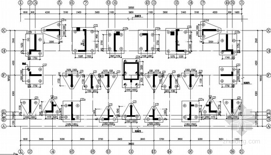 土建带地下室办公楼图纸资料下载-高层剪力墙办公楼结构施工图(带塔楼、地下室)
