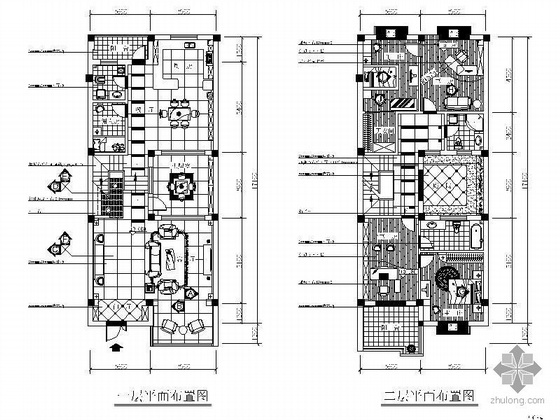 四层别墅CAD设计图资料下载-[武汉]四层别墅设计图（含效果及预算）