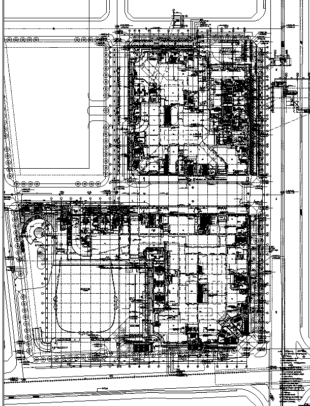 [浙江]地下一层停车场建筑施工图（出图图纸）-地下一层停车场建筑施工图（出图图纸）