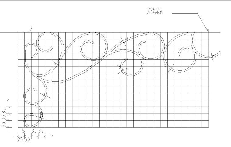 六角景观亭子设计详图 （钢筋混凝土）——知名景观公司景观-装饰铁艺放线图