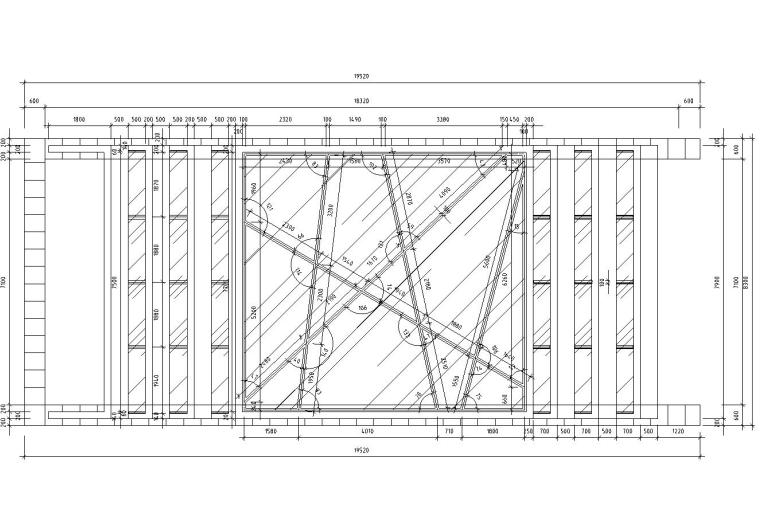 钢结构车库入口图纸资料下载-车库出入口钢结构廊架设计图（含结构详图）