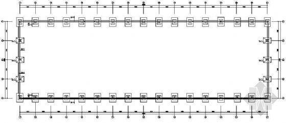 单层彩钢房结构图纸资料下载-某30m跨单层轻钢结构厂房图纸