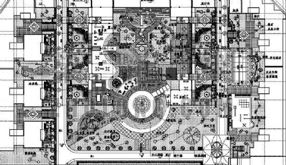 环境艺术设计平面图资料下载-某广场环境设计施工图