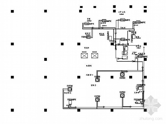 商用厨房水电设计资料下载-金融街商用VRV设计图