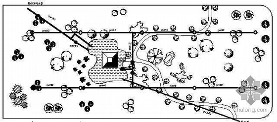 绿化园区喷灌系统资料下载-某休闲广场绿化喷灌设计图