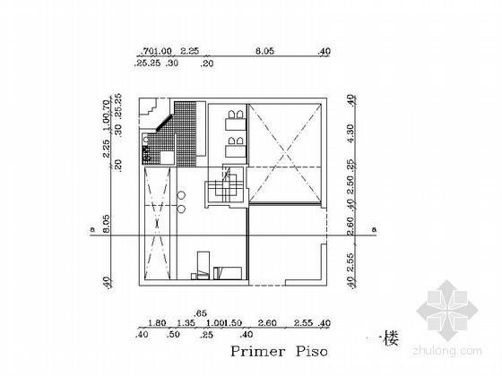 提契诺桑河住宅方案CAD图（马里奥•博塔设计）- 