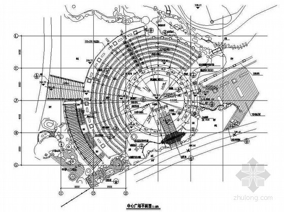 圆形中心广场景观资料下载-某中心广场景观设计施工图