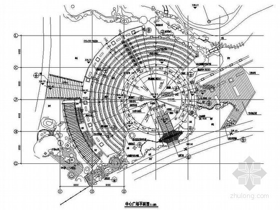 广场中心看台资料下载-某中心广场景观设计施工图