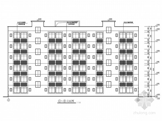 宿舍公寓砖混资料下载-六层砖混结构中学宿舍楼结构施工图（含建筑图）
