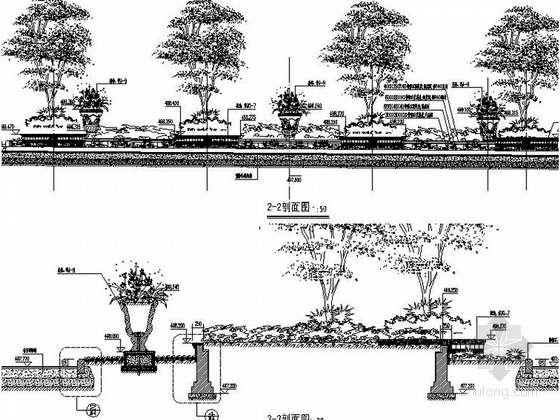 [成都]生态小高层住宅小区组团绿地景观设计施工图（知名设计公司)-节点详图