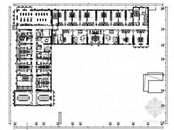 中式商务酒店效果图资料下载-[武汉]现代风格商务酒店装修CAD施工图（含效果图）