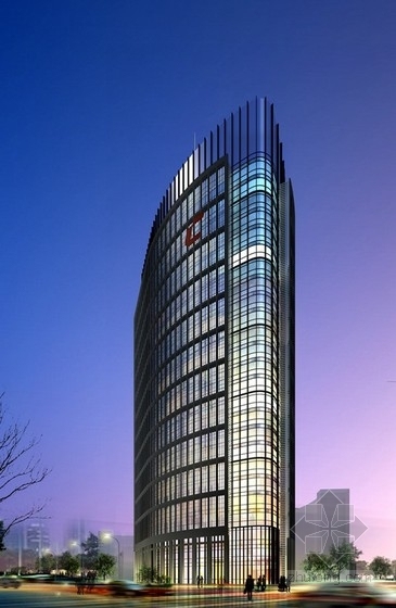 深圳办公5层建筑资料下载-[深圳]25层玻璃幕墙办公楼建筑设计方案文本(含CAD)