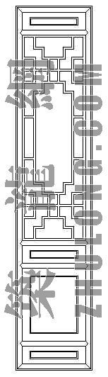 中式门su资料下载-中式门立面6