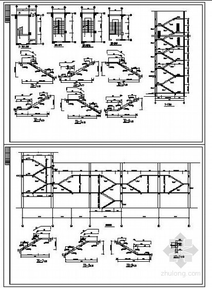 楼梯配筋详图资料下载-某商住楼楼梯配筋节点构造详图