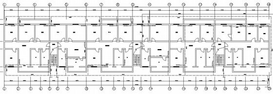 六层住宅楼采暖施工设计图资料下载-某六层住宅楼采暖平面图