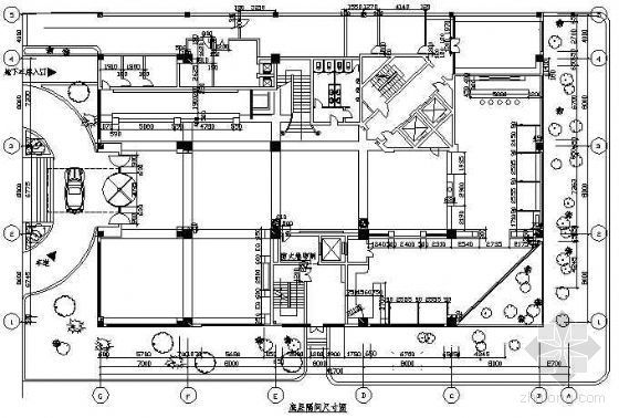 3层食堂方案平面图资料下载-宾馆平面图3