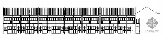 戏台建筑图资料下载-[皖镇]某戏楼组合建筑施工图