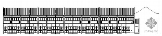 古建四合院施工图资料下载-[皖镇]某戏楼组合建筑施工图