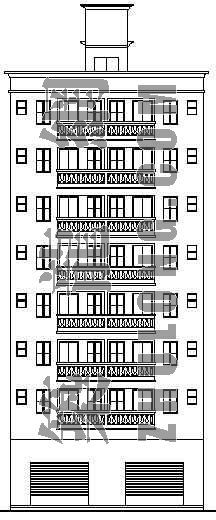 农民房建筑施工图纸资料下载-某多层住宅楼建筑设计方案
