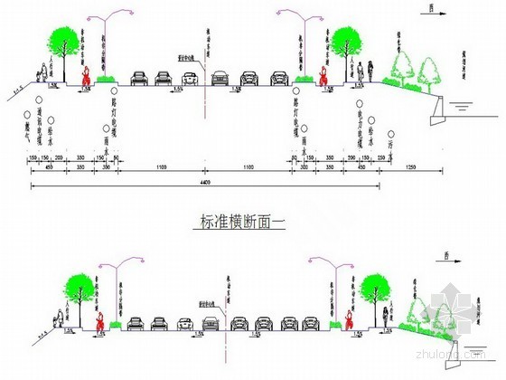 双向六车道横道图资料下载-新建双向六车道城市主干路实施性施工组织设计（含附属工程、2013年）
