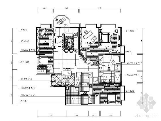 四室平面方案资料下载-四室多种方案平面