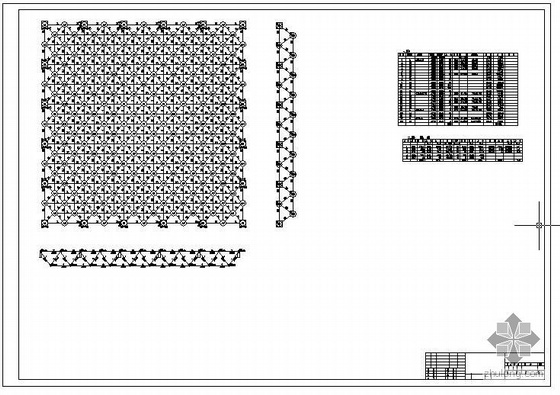 纤维球过滤器图纸资料下载-某30X30螺栓球正交正方网架图纸及结构计算书